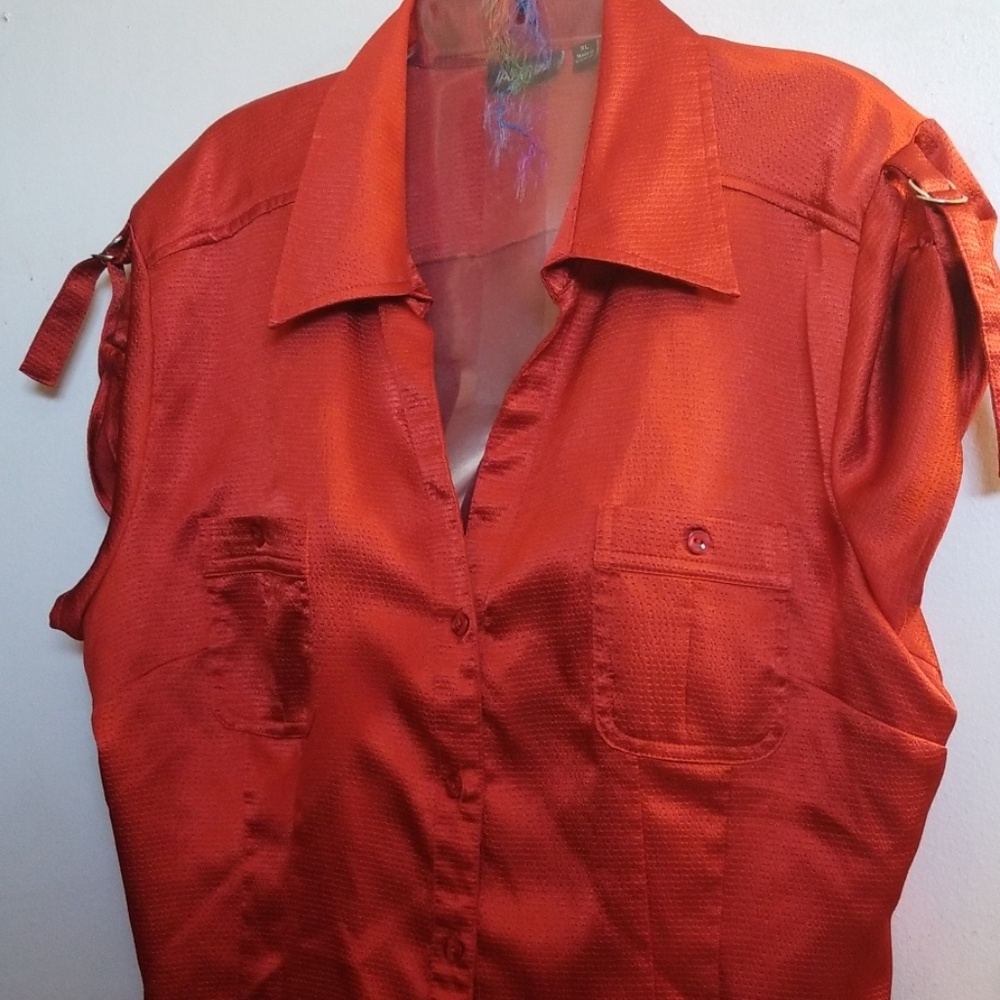Orange blouse